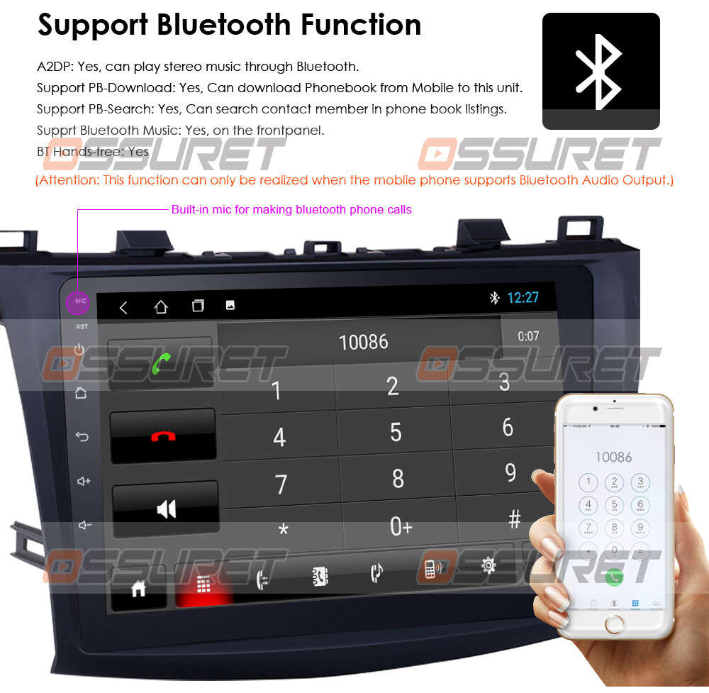 For Mazda 3 2010-2013 9" Android 10 Car Stereo No DVD GPS Navi BT Headunit 32GB