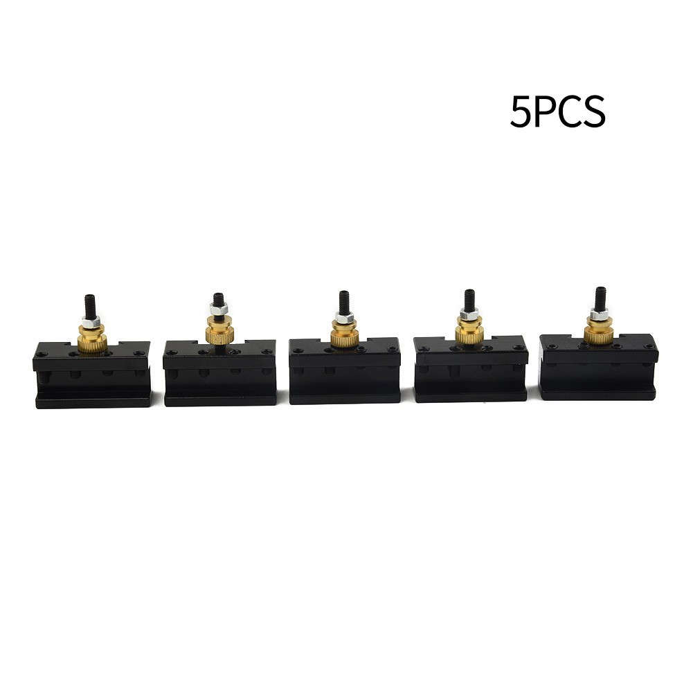 5Pcs 1/4-1/2 Mini Lathe Quick Change Post Facing Milling Turning Tool Holder