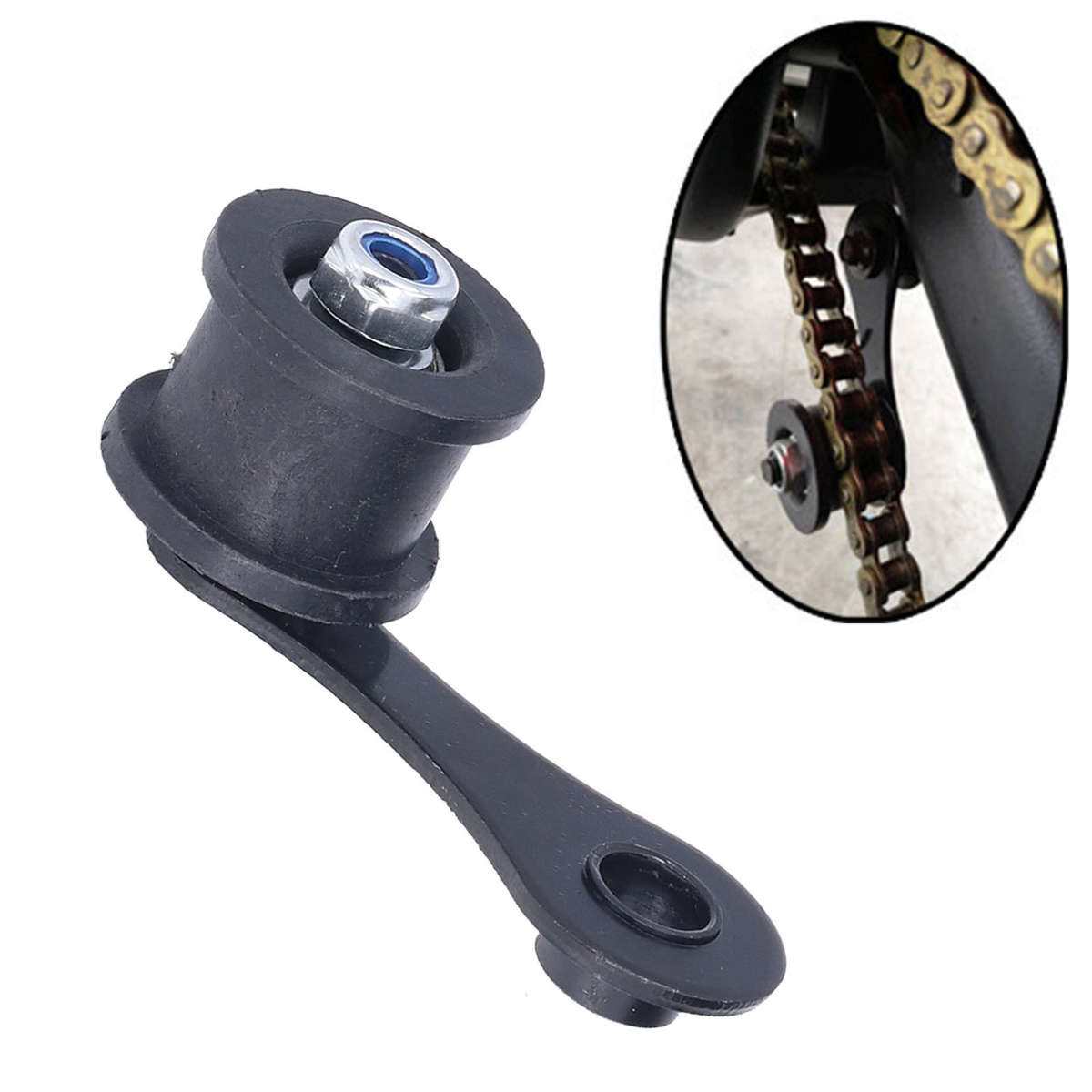 Motorcycle Chain Roller Tensioner With Spring Part For Street Dirt Pit Bike ATV