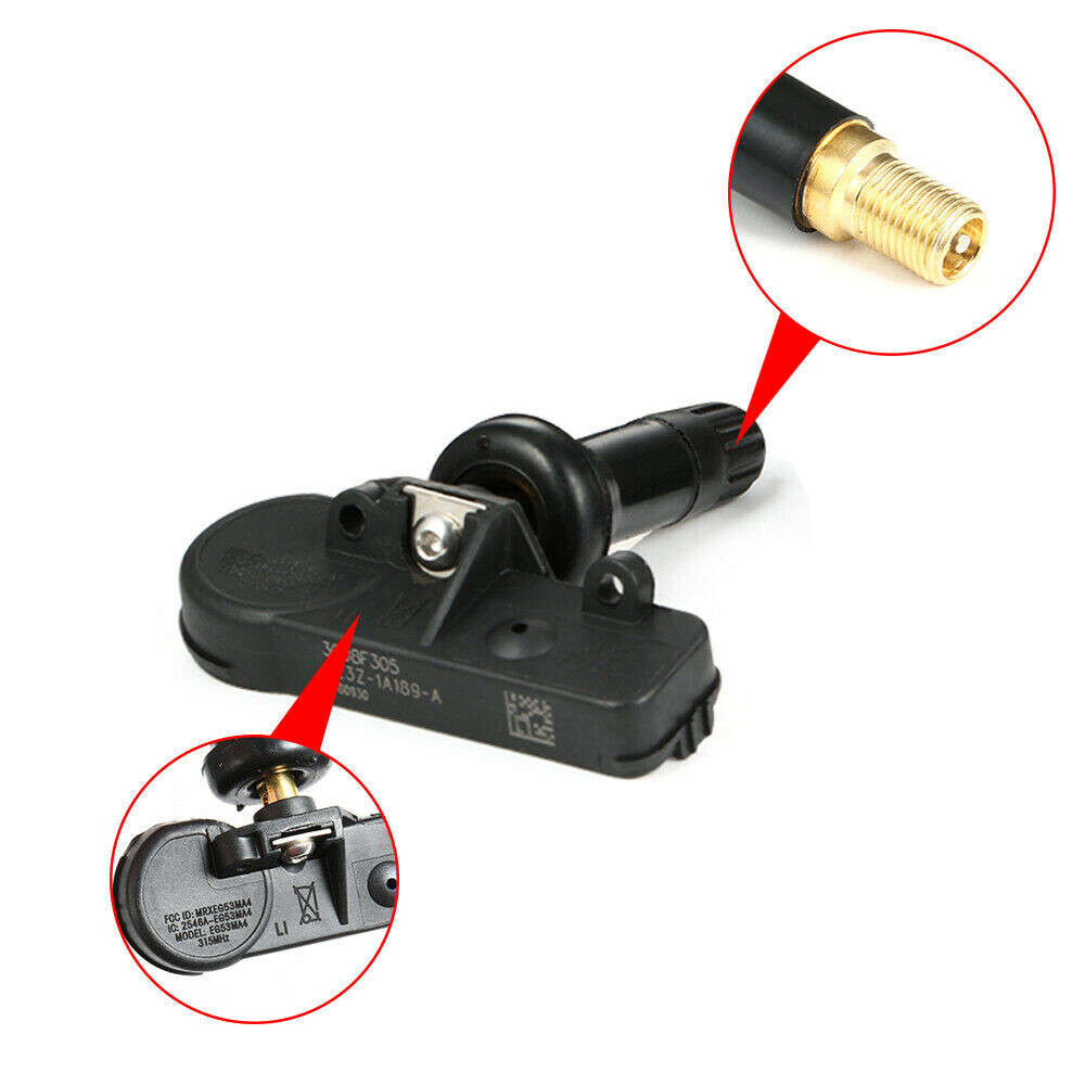 4Pcs Tire Pressure Sensor TPMS For Ford Motorcraft DE8T-1A180-AA