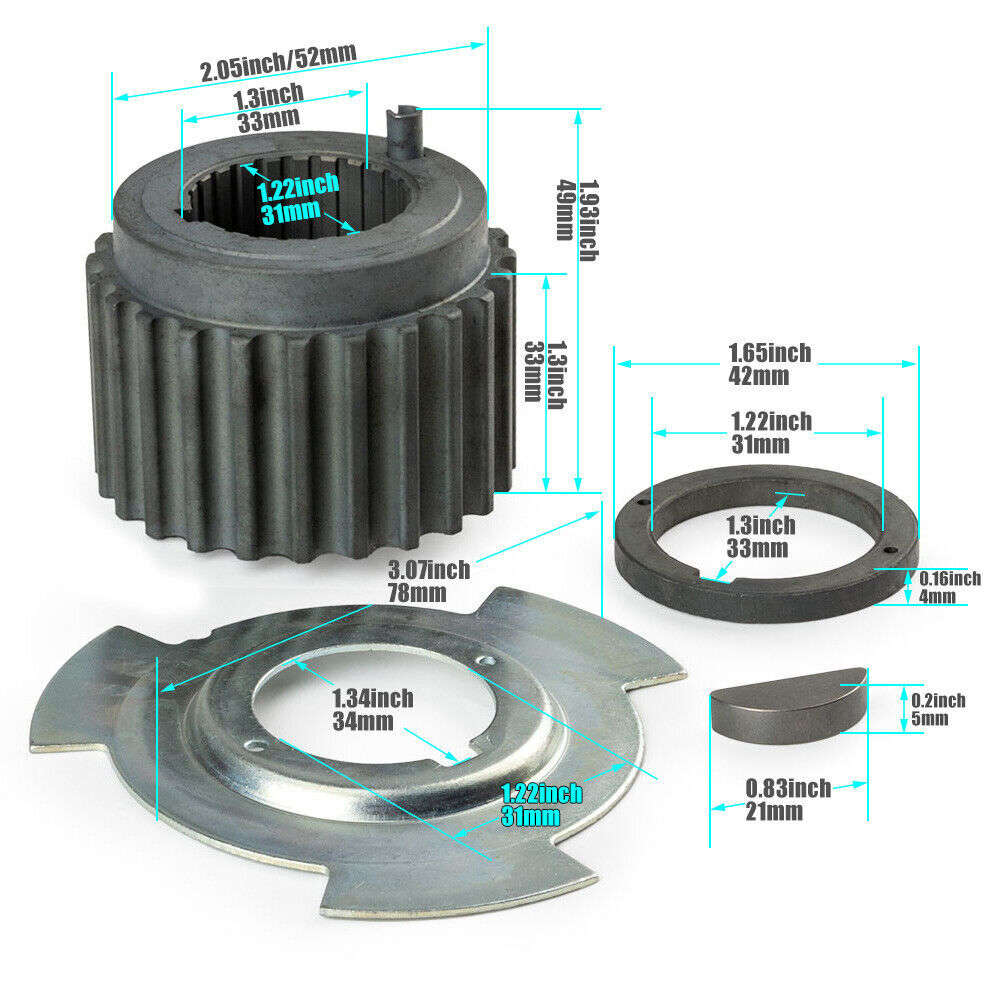 Crankshaft Gear Sprocket Sensor Blade&Spacer KIT For Montero 3.0L 3.5L MD184894