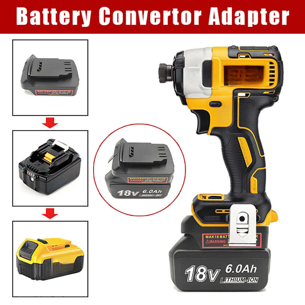 Battery Adapter For Makita 18V Li-ion Convert To For Dewalt 18V 20v Power Tool