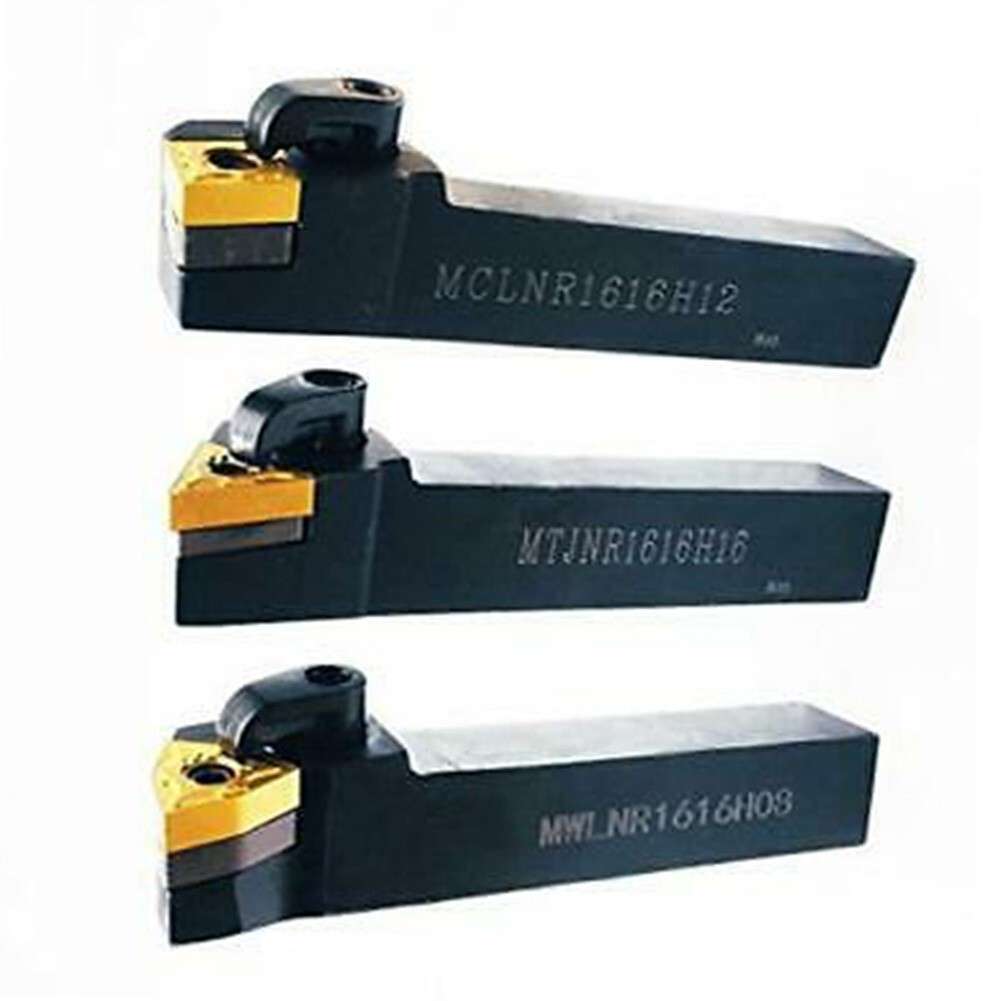5/8" CNC Lathe Excircle Indexable Carbide Turning Tool Holder Bit Set Fittings