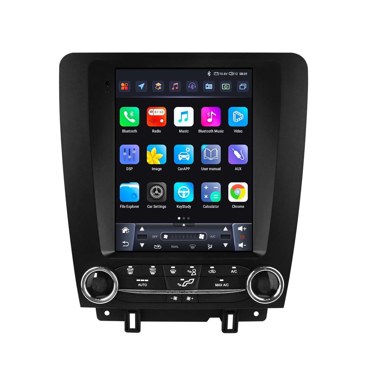 For 2010-2014 Ford Mustang 9.7" Vertical Screen Android Radio Stereo GPS Carplay