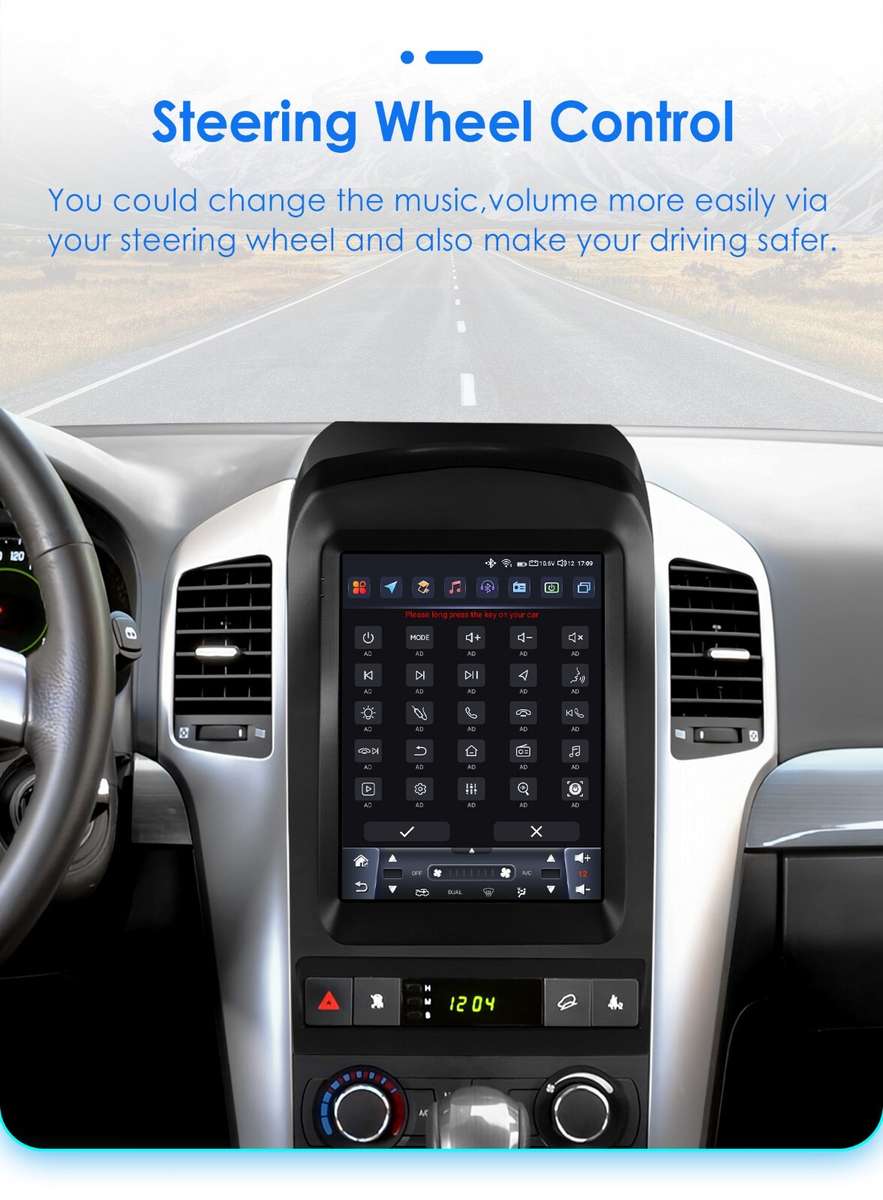 9.7" For Chevrolet Captiva 2006-2012 Android 13 Car Carplay GPS Stereo Radio DSP