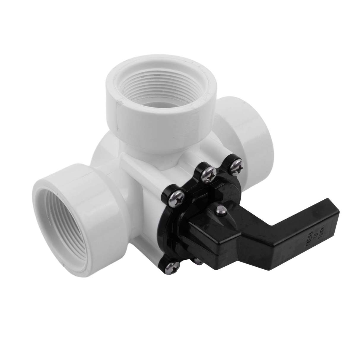 Swimming Pool Hoses Connection Air Beds Air Pumps 3-way Valve 4pcs/set Plastic