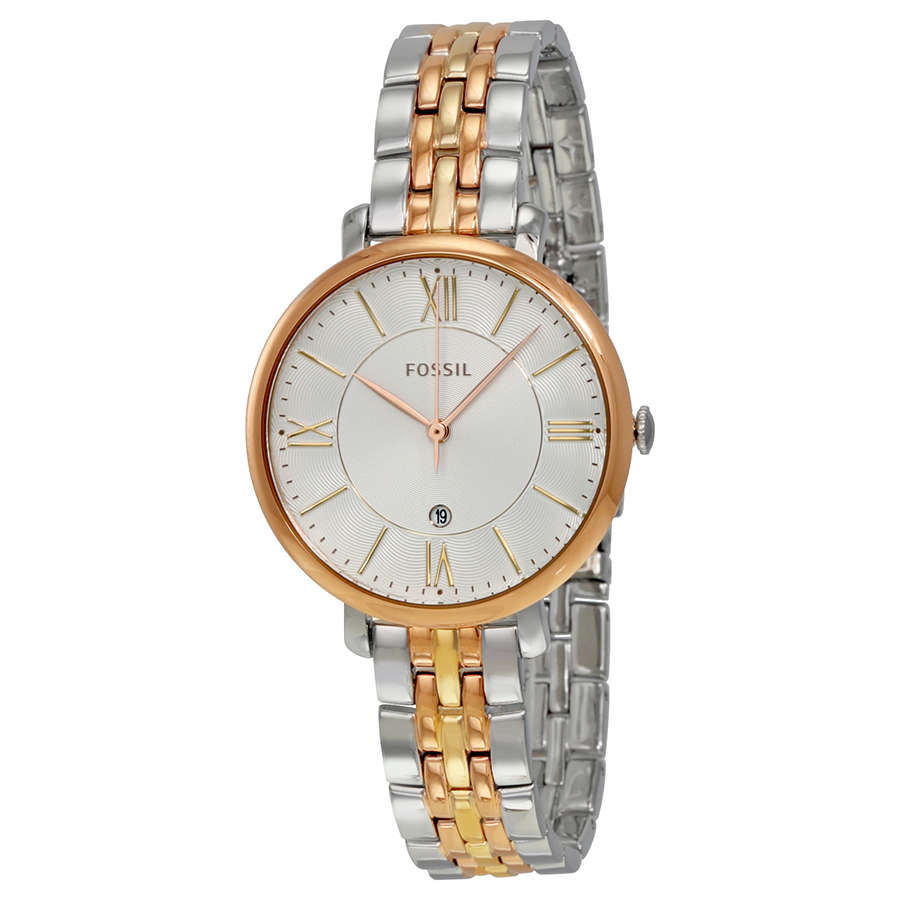 Fossil Jacqueline Tri-tone Stainless Steel Women's Watch ES3844