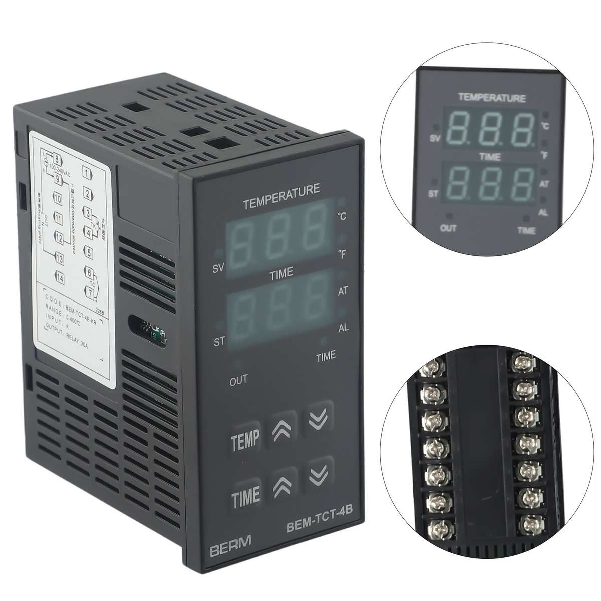 Convenient Digital Thermostat Time Temperature Controller For Heat Press