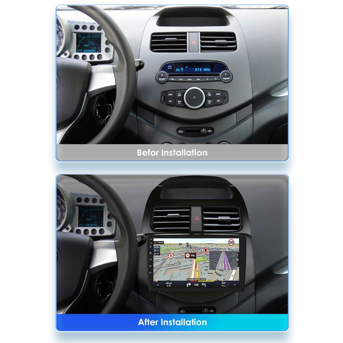 Android 13 Apple Carplay Car Stereo Radio For Chevrolet Spark Matiz 2010-2014 BT