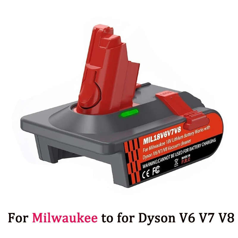Battery Adapter for Milwaukee 18V Convert to for Dyson V6 V7 V8 Vacuum Cleaner