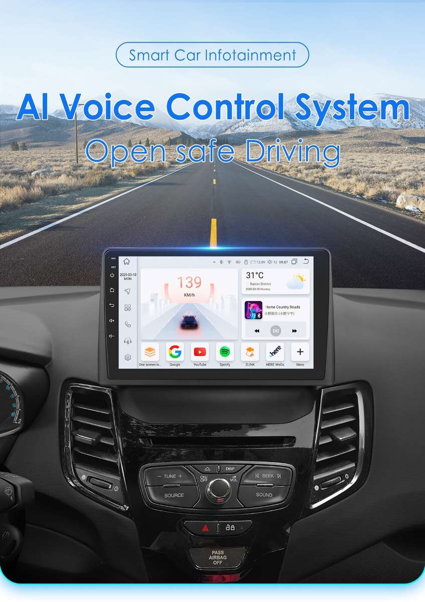 9" Android 13 Car Stereo DSP Head Unit 6+64GB For Ford Fiesta 2009-2016 Wifi SWC