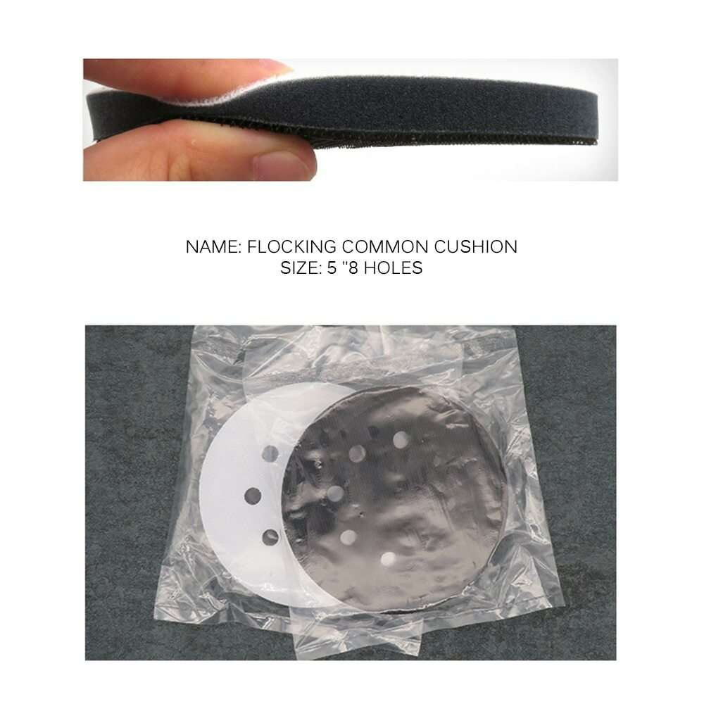 5 Inch 8-Hole Soft Sponge Interface Pad Hook&Loop Sanding Discs for Sanding Pads