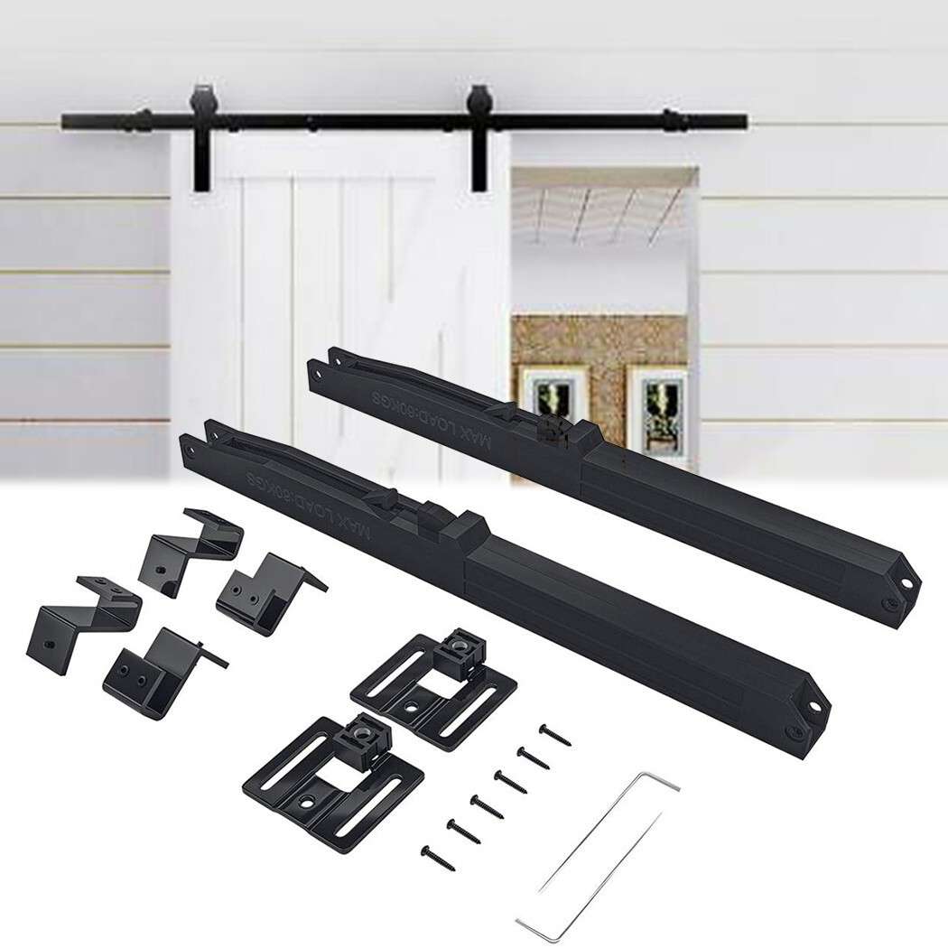 2pc Soft Close Mechanism For Damper Sliding Barn Door Hardware Track Kit