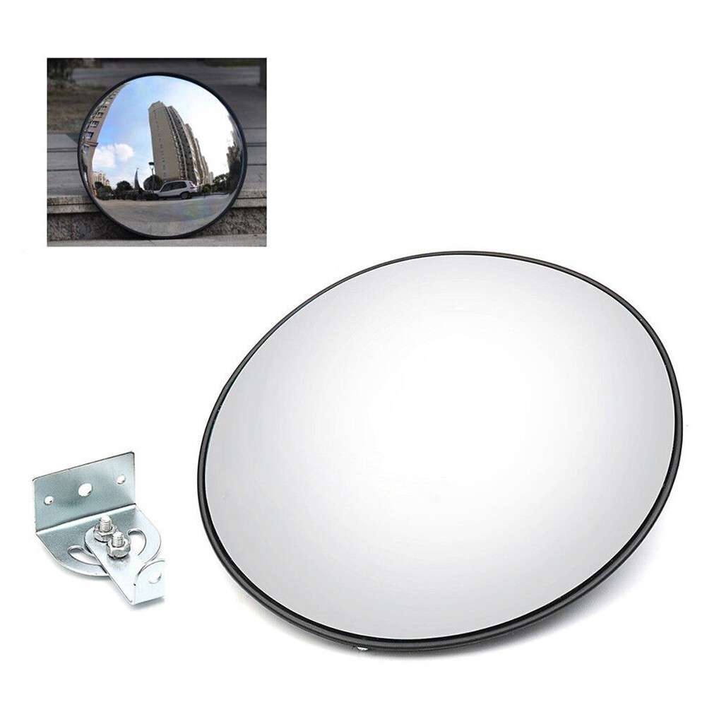 12" Traffic Convex Mirror Wide Angle Safety Mirror Driveway Outdoor Security New