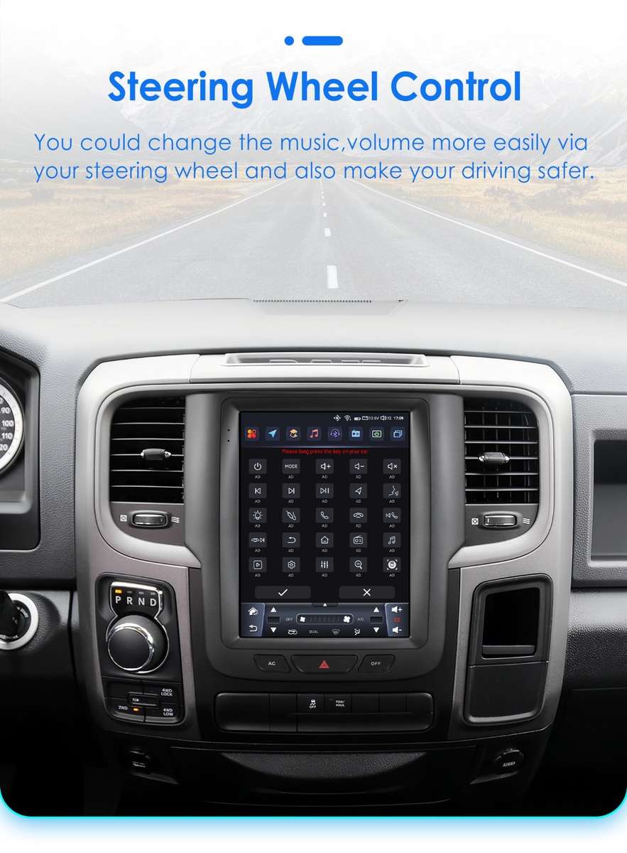 9.7" Screen For Dodge Ram 1500 2500 3500 2013-18 Android 14 Car Stereo Radio GPS