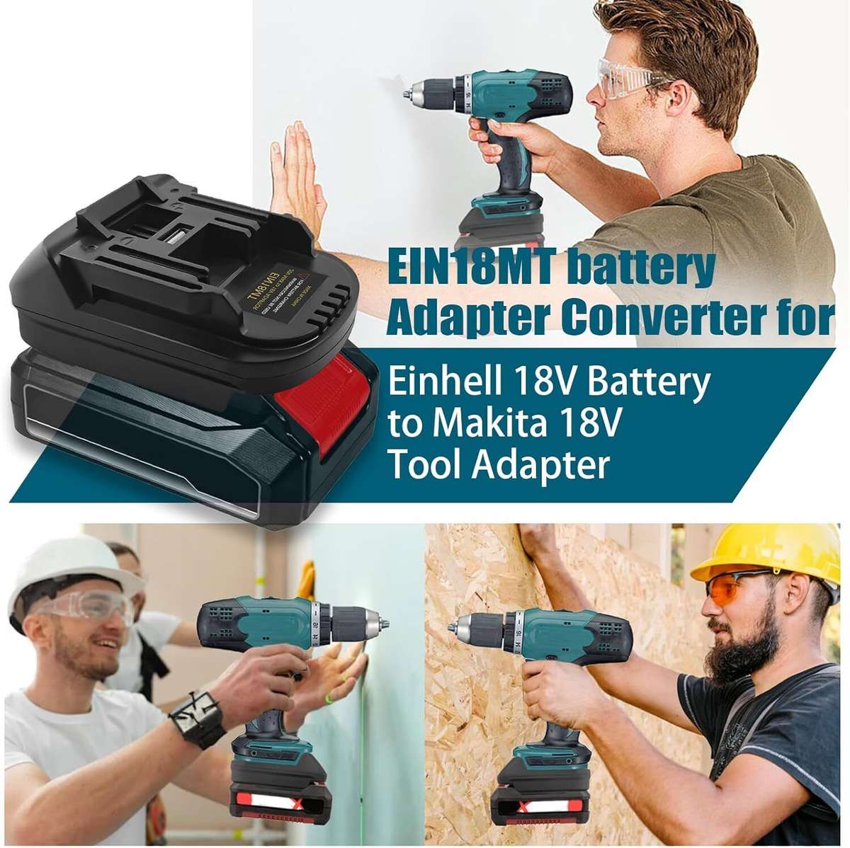 Adapter for Einhell 18V Li-ion Battery Converter to for Makita 18V Power Tools