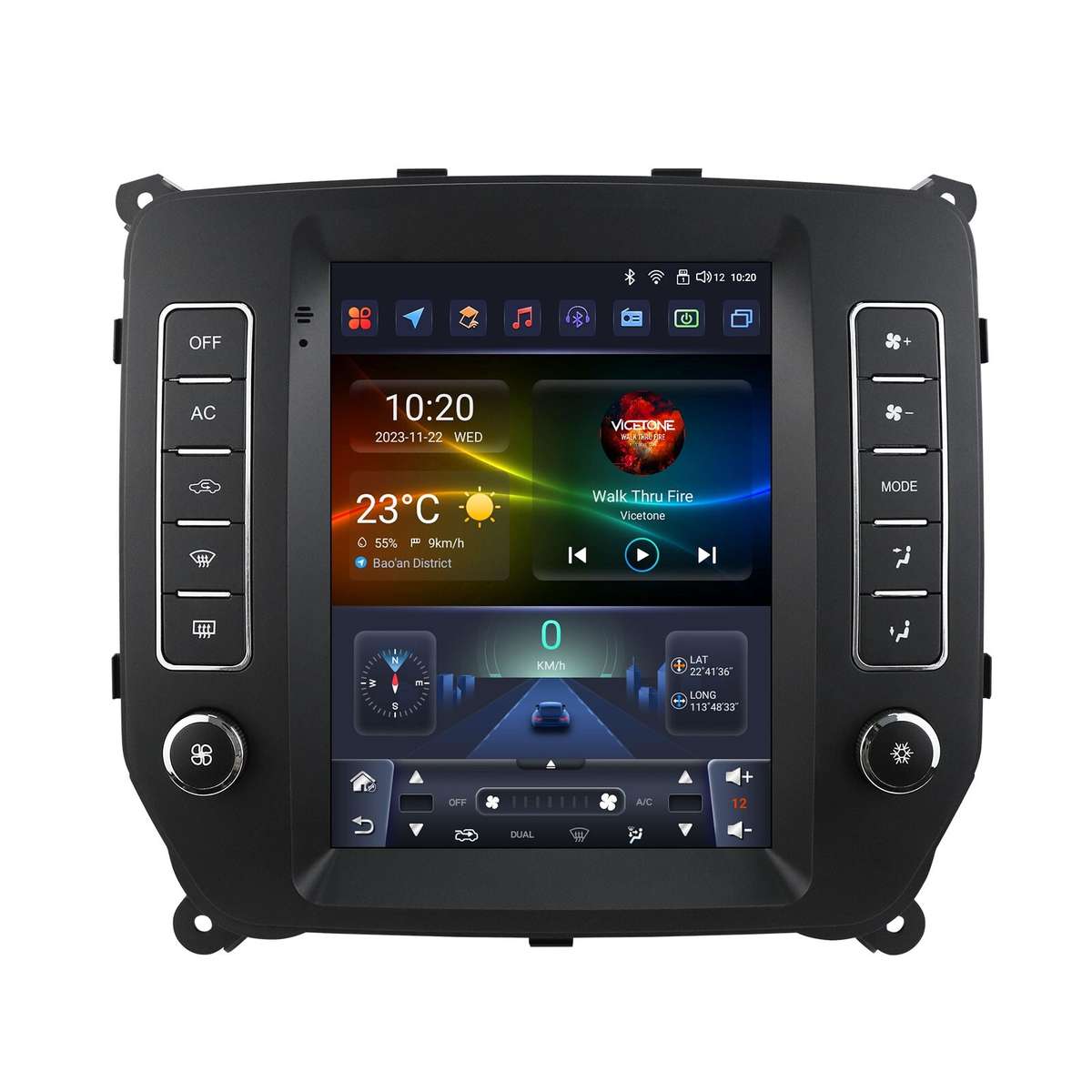 8+128G 9.7"Android Carplay Radio Stereo For Chevrolet Silverado GMC Sierre 14-18