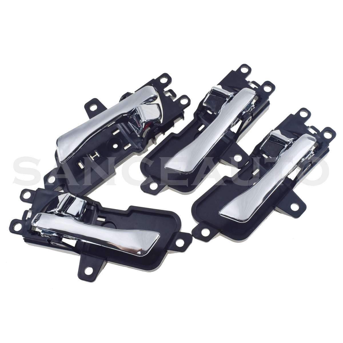 New 4PCS Front Rear LH RH Inside Chrome Door Handles For Hyundai Sonata 2011-15
