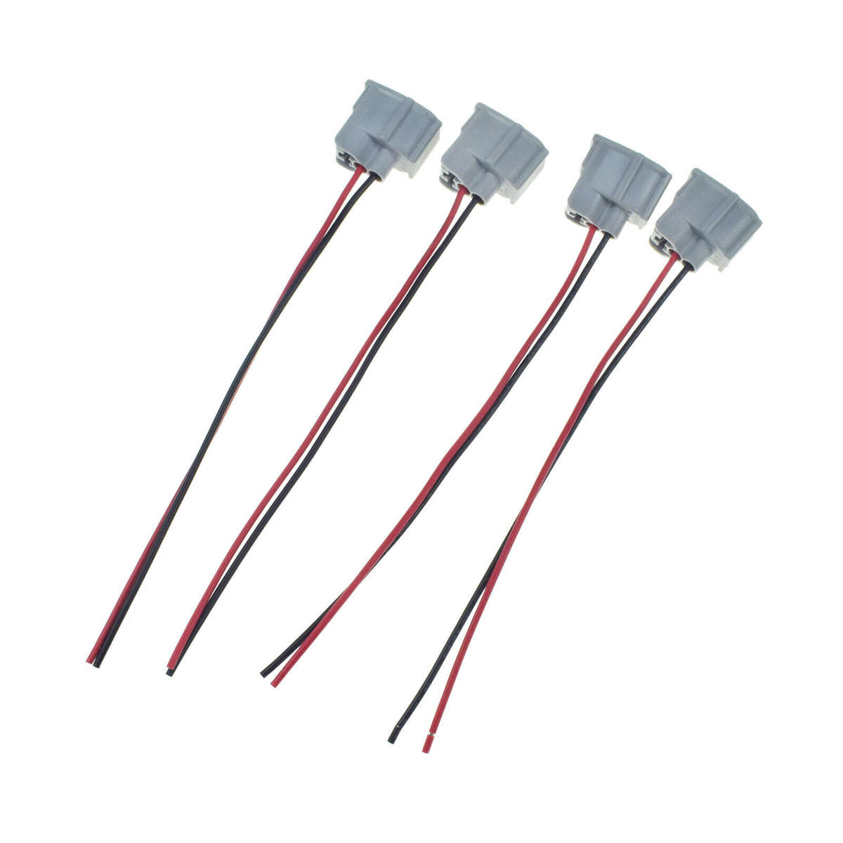4Pcs Female Fuel Injector Connector Electrical Plug Wire Harness For Toyota New