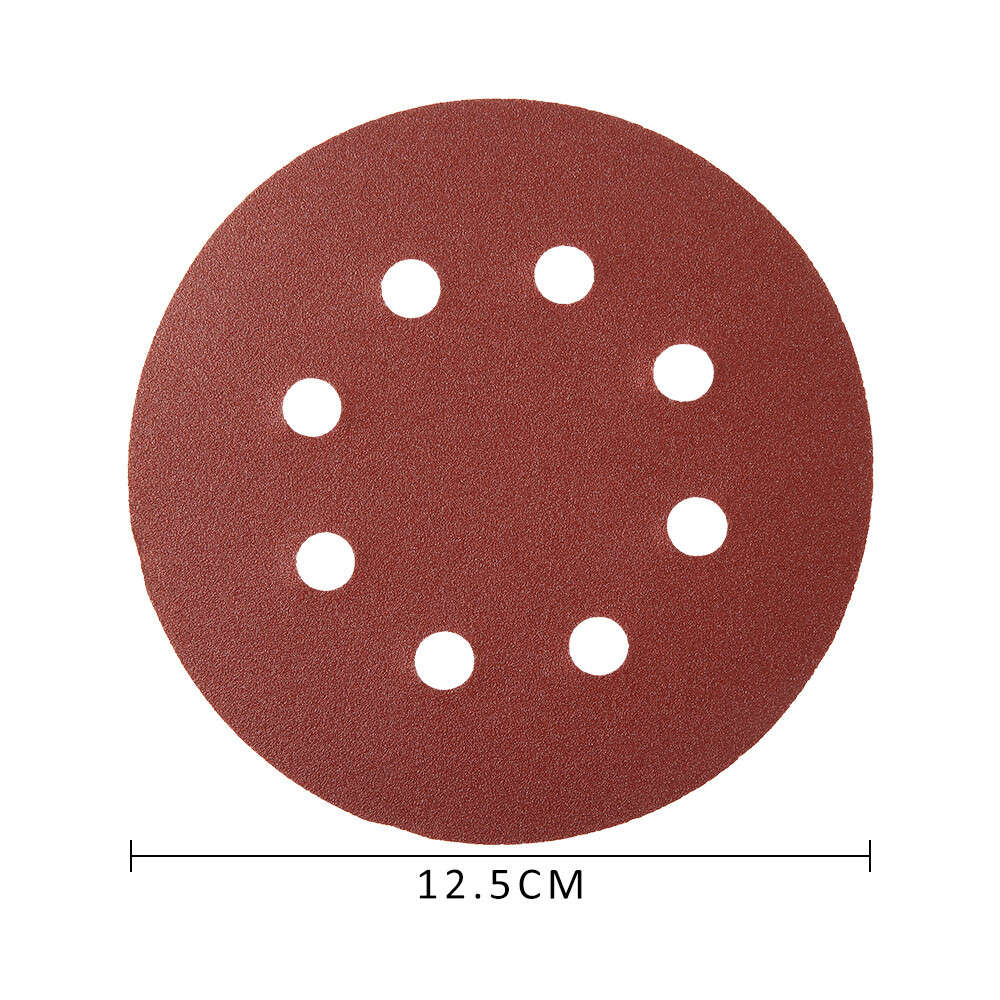 100pcs 5in 125mm Sandpaper Sanding Discs Hook Loop Sanding Paper Buffing Sheet
