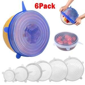 SUPER STRETCH SILICON LIDS 6pcs