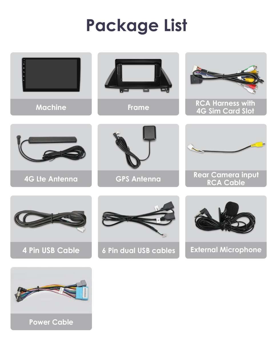 4+32G For 2005-2010 Honda Odyssey Android 14 Carplay Radio Stereo GPS Navigation
