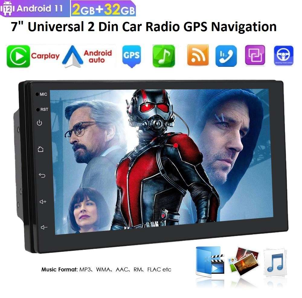 7" Double 2 Din Android Car Stereo Radio MP5 Player GPS Navigation FM RDS 32GB
