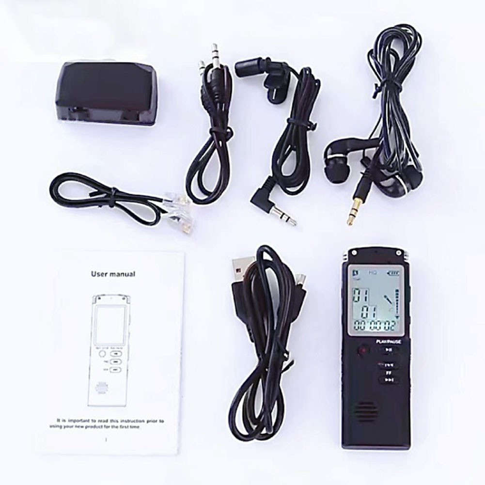 Professional USB Dictaphone Voice Recorder With WAV MP3 Player Functionality