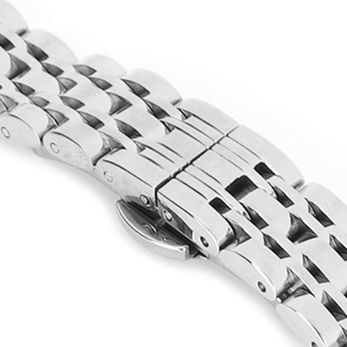 14mm Watch Band Stainless Steel Watch Strap Replacement Watch Band Strap Acc CHW
