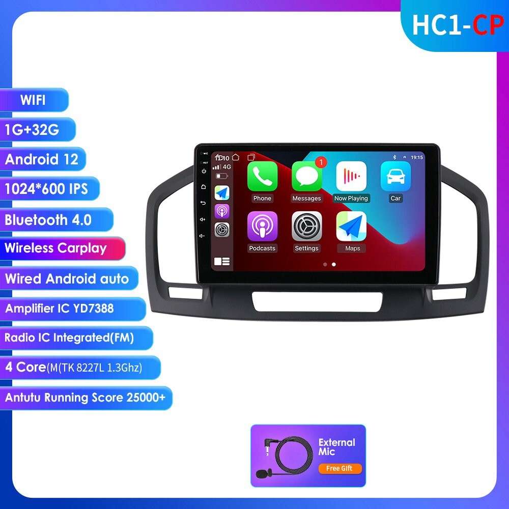 Android 12 GPS Stereo For Buick Regal 2009-2013 Car Radio RDS Auto Carplay Navi