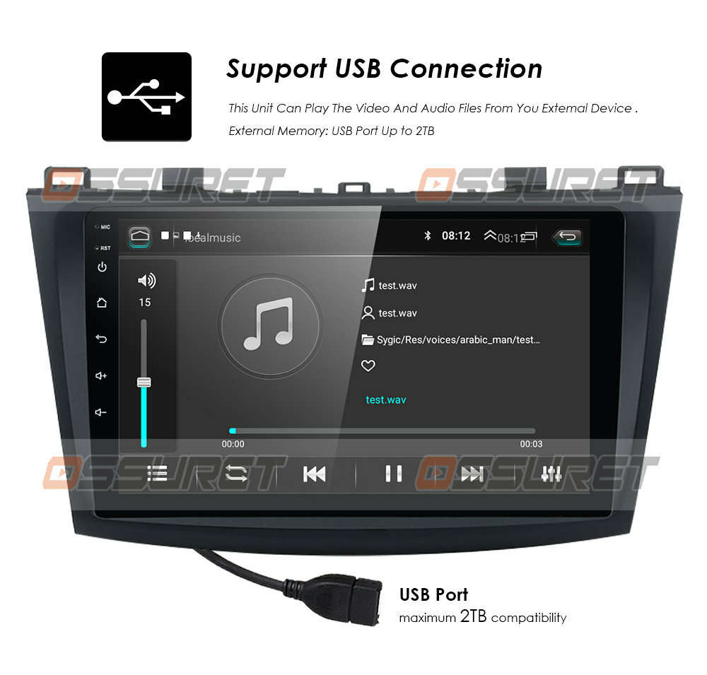 For Mazda 3 2010 2011 2012 2013 Android 9.0 Car GPS Radio Stereo Head unit 1080P