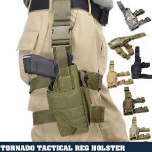 Drop Left/Right Leg Gun Holster Gun Bag - GREEN