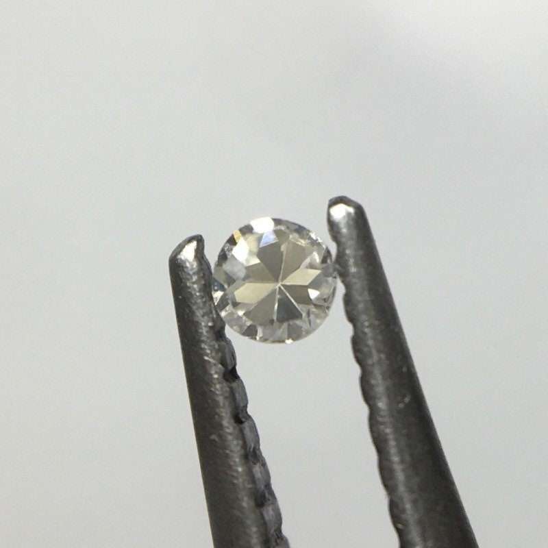 SUPERB! 0.015 ct Light Grey VVS2 Single Cut Round Diamond