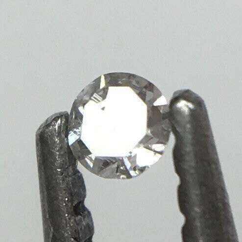 Trigon Alert! Superb!! 0.01 ct Fancy Light Grey VS2 Single Cut Round Diamond