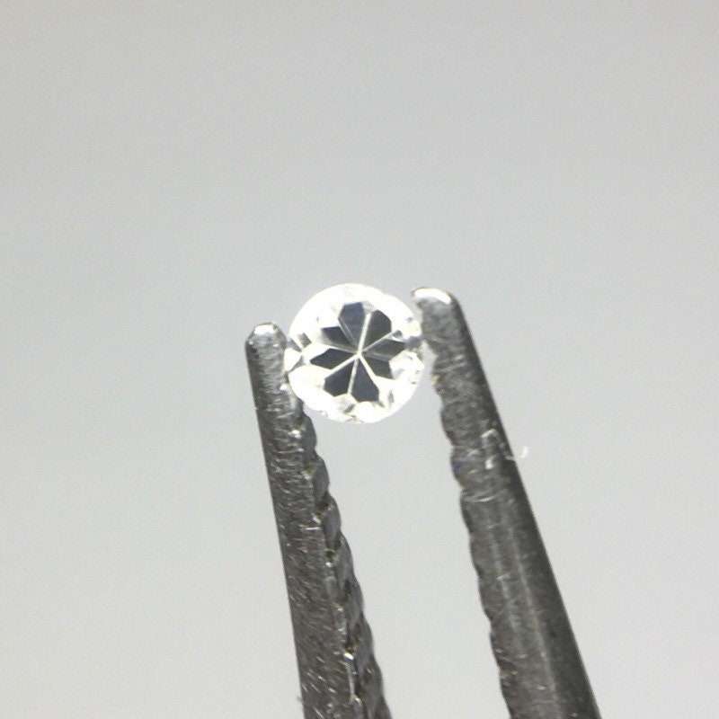 SUPERB! 0.015 ct Light Grey VVS2 Single Cut Round Diamond