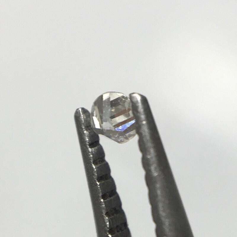 SUPERB! 0.015 ct Light Grey VVS2 Single Cut Round Diamond