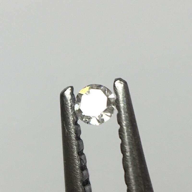 Trigon Alert! Superb!! 0.01 ct Fancy Light Grey VS2 Single Cut Round Diamond