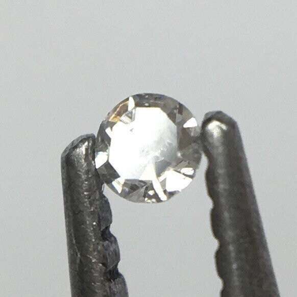 Trigon Alert! Superb!! 0.01 ct Fancy Light Grey VS2 Single Cut Round Diamond