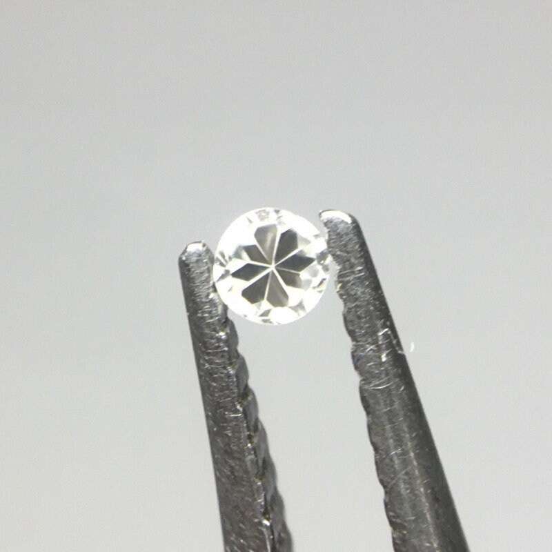 SUPERB! 0.015 ct Light Grey VVS2 Single Cut Round Diamond