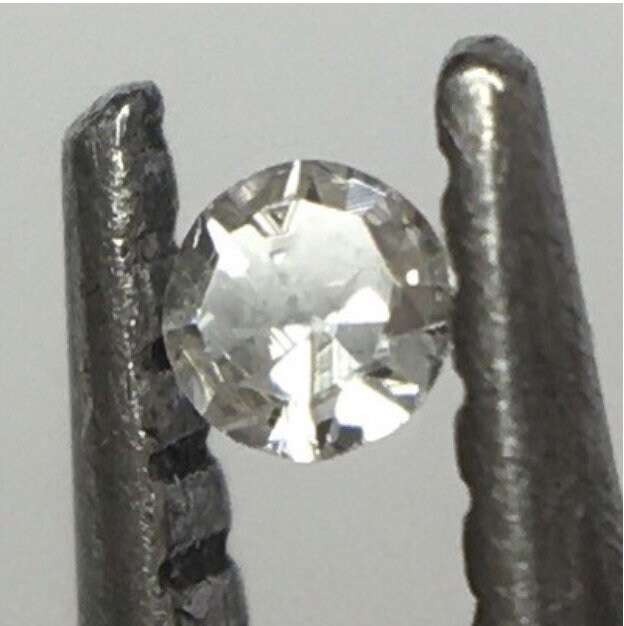 Trigon Alert! Superb!! 0.01 ct Fancy Light Grey VS2 Single Cut Round Diamond