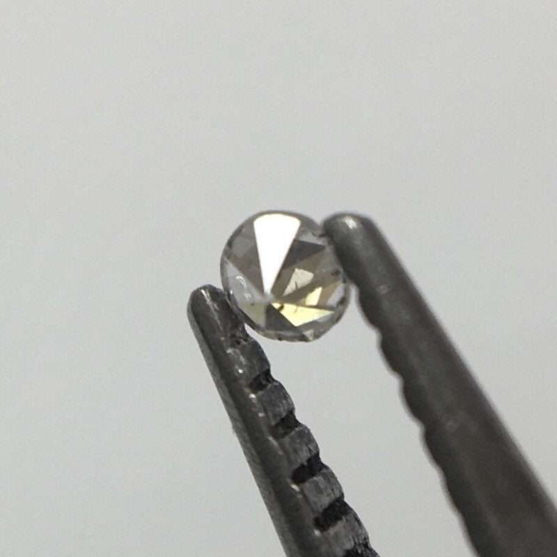 Trigon Alert! Superb!! 0.01 ct Fancy Light Grey VS2 Single Cut Round Diamond