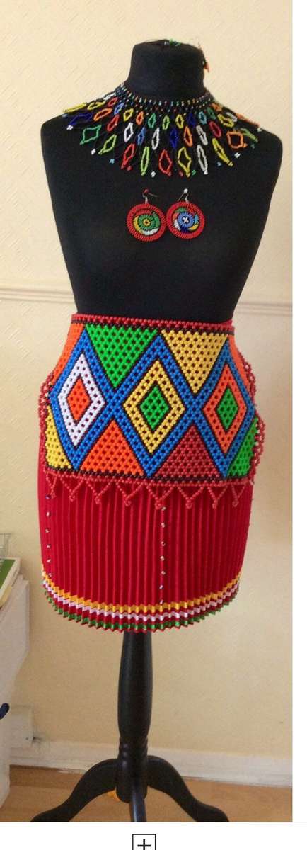 Handmade Zulu beaded Apron belt