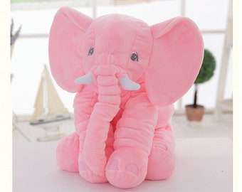 Baby Elephant Pillow (Pink)