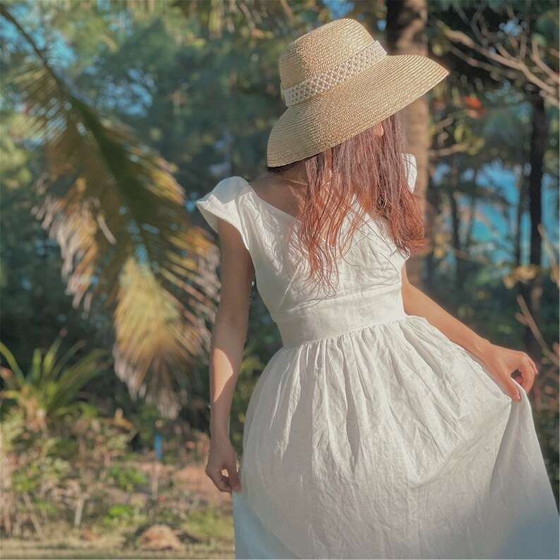 Retro Pearl Audrey Hepburn Straw Hat , Wide Brim Lampshade Hat, Straw Cloche Hat , Wedding Hat