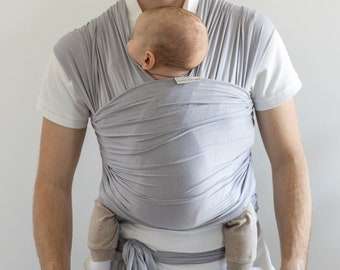Baby carry wrap grey