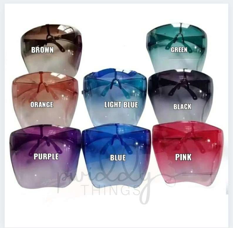 Clear Face Shield- Anti-Fog, Reusable, Protective Face Shield Visor, Sturdy, Great For Sports