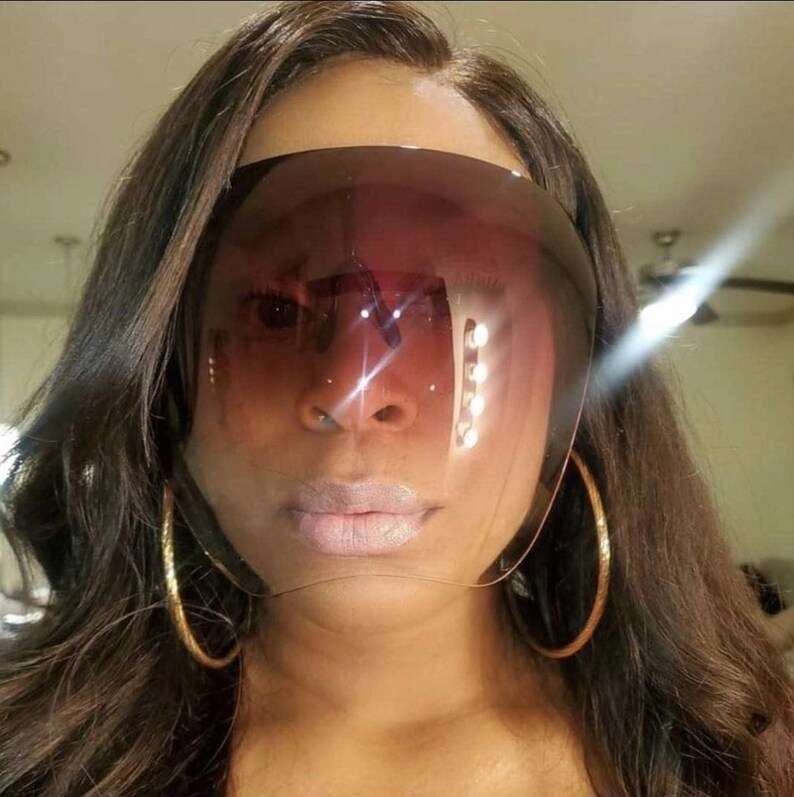 Clear Face Shield- Anti-Fog, Reusable, Protective Face Shield Visor, Sturdy, Great For Sports