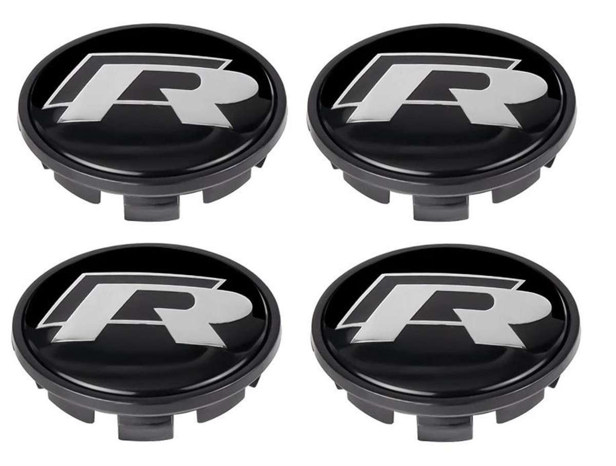 VW Golf Golf R Style Limited Edition Wheel Center Caps - 65mm