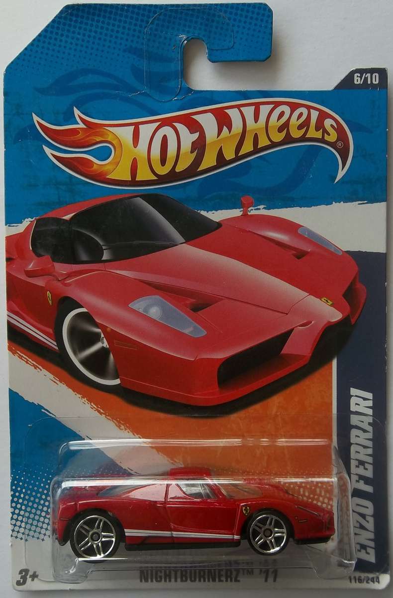 Hot Wheels Nightburnerz Ferrari Enzo Similar scale to Matchbox Made in 2011