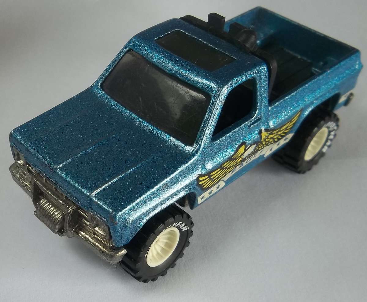 Hot Wheels REAL RIDERS Bywayman Bakkie RARE WHITE WHEELS Made in 1982 Vintage Matchbox Scale